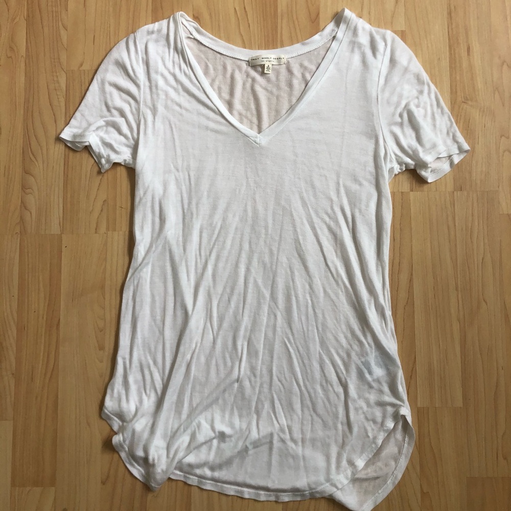 Deep V Neck T-Shirt